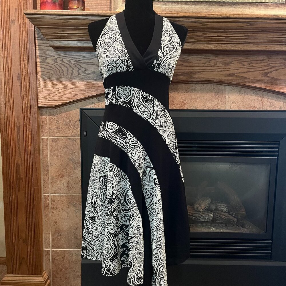 Darling Black Halter Dress Size L!